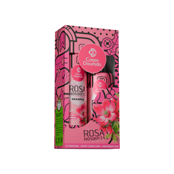 Kit Capilar Rosa Mosqueta Corpo Dourado