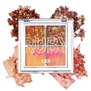 Paleta de gemas con purpurina Leo 0,74 gr Ruby Kisses - paleta de sombras para acabado natural de maquillaje foto 2 en Maquilladas.cl