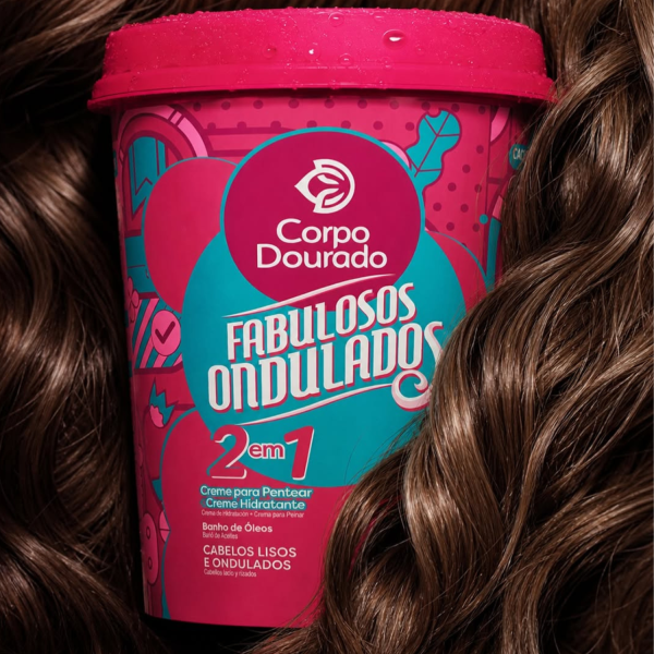 Mascarilla Capilar y Crema de peinar Fabulosos Ondulados 1k de Corpo Dourado - Imagen 5