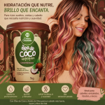Mascarilla Capilar Oleo De Coco 1k de Corpo Dourado - mascarilla capilar para hidratación foto 5 en Maquilladas.cl
