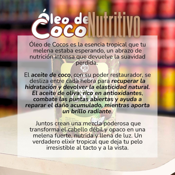 Mascarilla Capilar Oleo De Coco 1k de Corpo Dourado - mascarilla capilar para hidratación foto 7 en Maquilladas.cl
