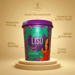 Mascarilla Capilar y Crema de peinar Liso de Arrasar 1k de Corpo Dourado - mascarilla capilar para control de frizz foto 2 en Maquilladas.cl
