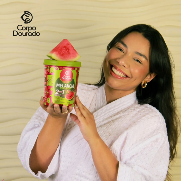 Mascarilla Capilar y Crema de peinar Sandia 1k de Corpo Dourado - Imagen 3