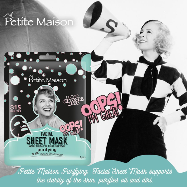 Mascarilla facial Purificante 25ml de tela  Petite Maison - Imagen 5
