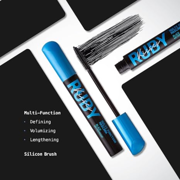 Máscara de pestaña Multi WP - Negro intenso 12 ml Ruby Kisses - máscara de pestañas para acabado natural de maquillaje foto 7 en Maquilladas.cl