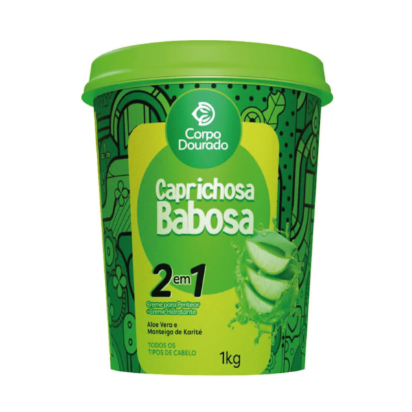 Mascarilla Capilar y Crema de peinar Caprichosa Babosa 1k de Corpo Dourado - Imagen 3