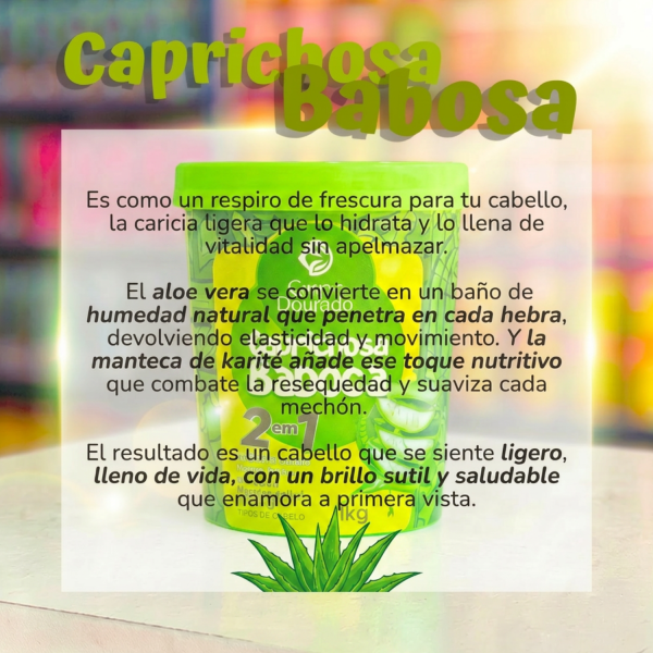 Mascarilla Capilar y Crema de peinar Caprichosa Babosa 1k de Corpo Dourado - Imagen 6