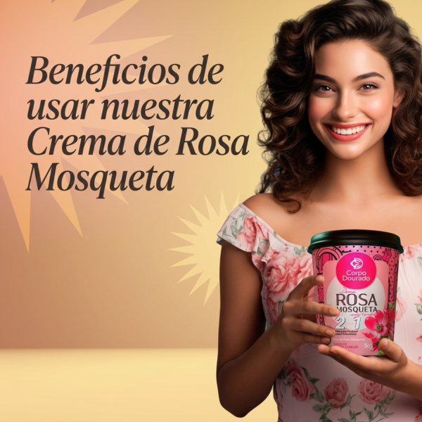 Mascarilla Capilar y Crema de peinar  Rosa Mosqueta 1k de Corpo Dourado - Imagen 6