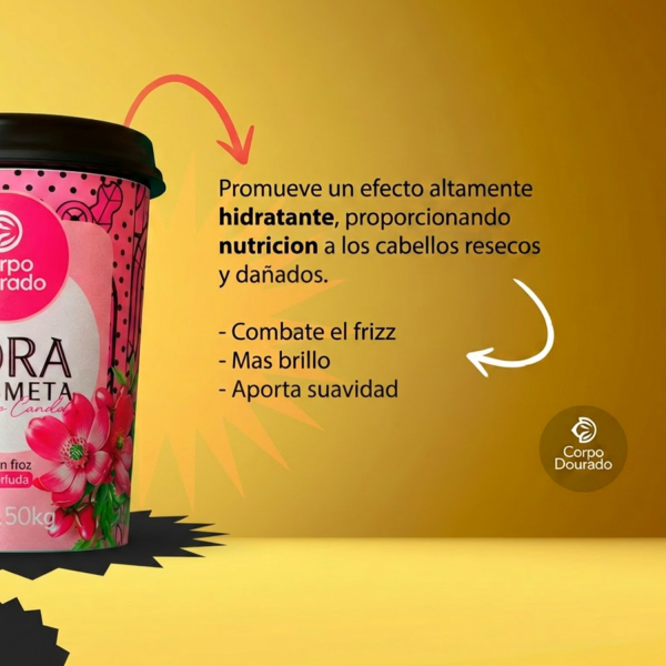 Mascarilla Capilar y Crema de peinar  Rosa Mosqueta 1k de Corpo Dourado - Imagen 8