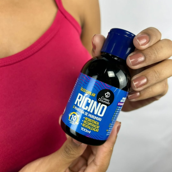 Aceite Capilar de Ricino 100ml de Corpo Dourado - Imagen 5