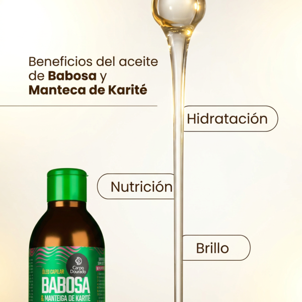 Aceite Capilar Aloe Vera & Manteca de Karite 100ml de Corpo Dourado - Imagen 4