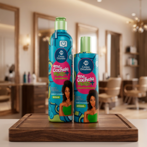Kit Shampoo 300 ml & Acondicionador 250 ml Me Cacheia Muito+ de Corpo Dourado