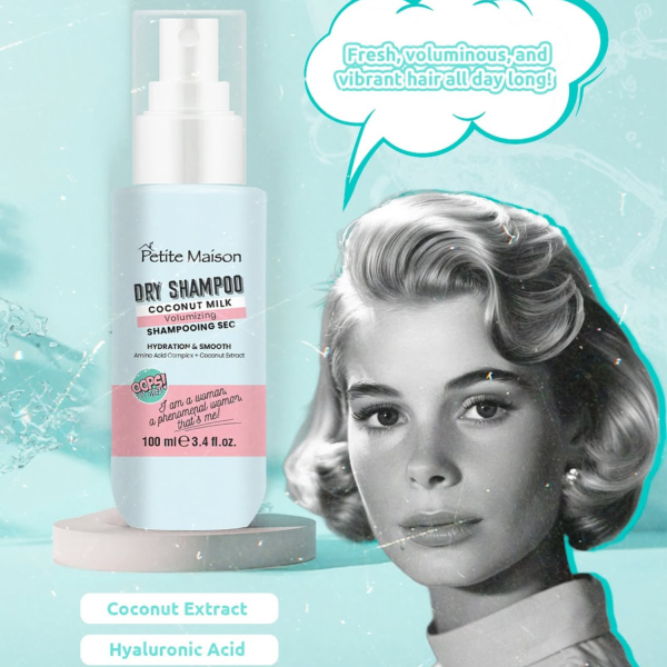 Shampoo al seco voluminizador Coconut Milk 100 ML Petite Maison - Imagen 4
