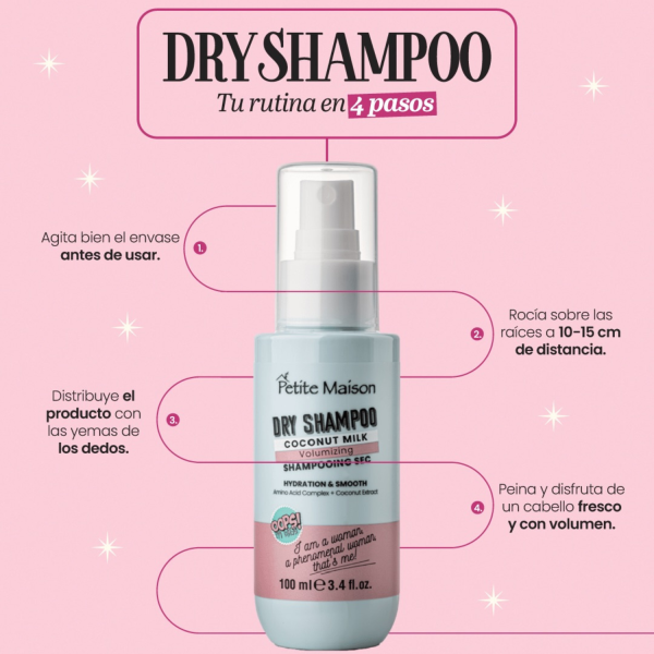 Shampoo al seco voluminizador Coconut Milk 100 ML Petite Maison - Imagen 5