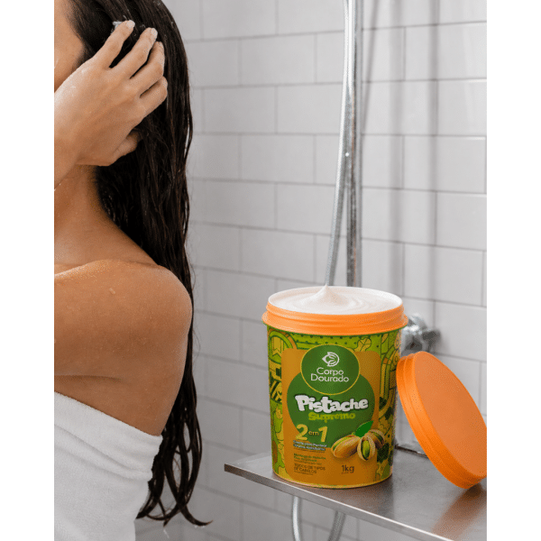 Mascarilla Capilar y Crema de peinar Pistache Supremo 1k de Corpo Dourado - Imagen 2