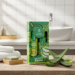 Kit Shampoo 300 ml & Acondicionador 250 ml Caprichosa Babosa de Corpo Dourado - Imagen 3