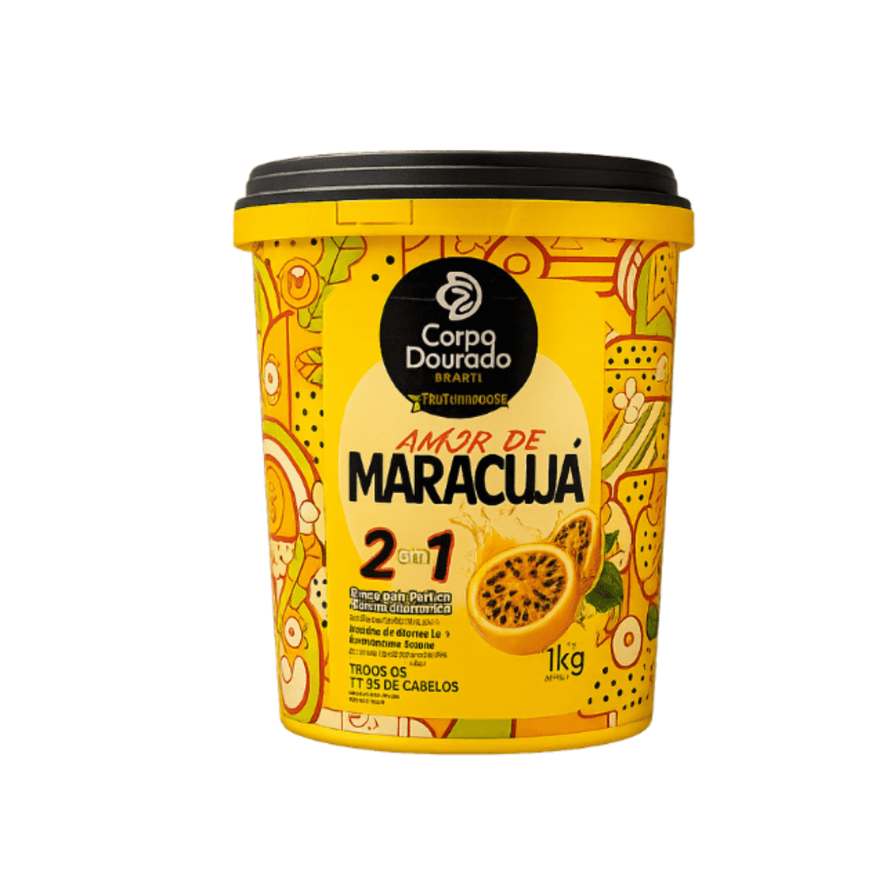 Mascarilla Capilar y Crema de peinar Amor de Maracujá 1 kg producto capilar Corpo Dourado en Chile